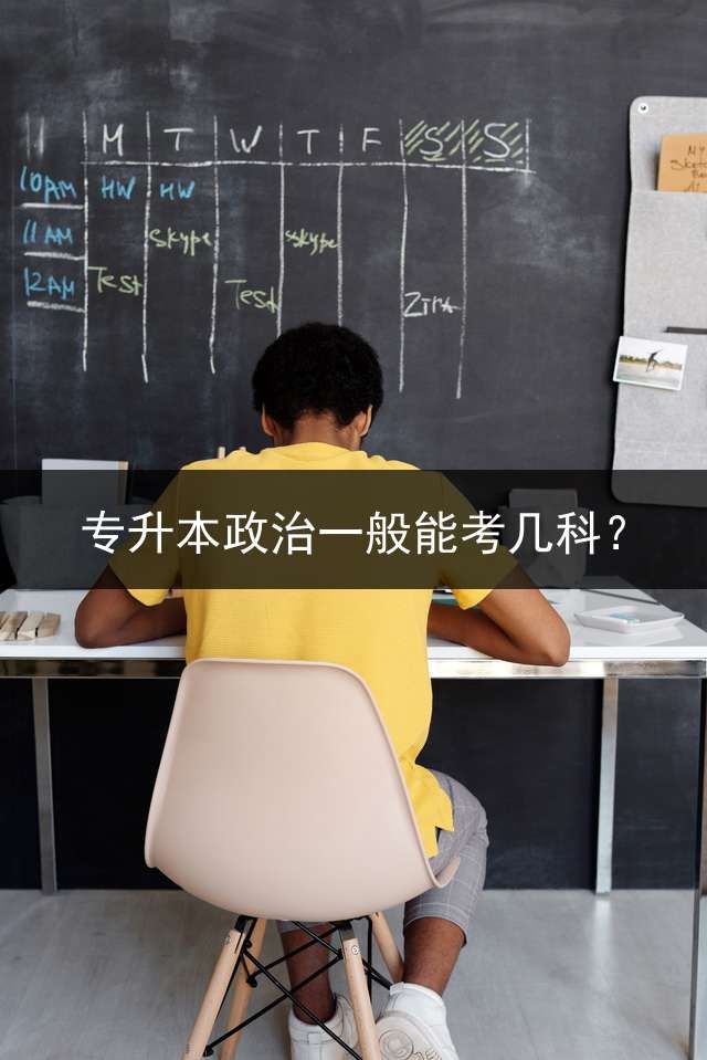 专升本政治一般能考几科？