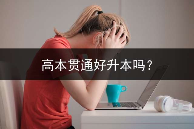 高本贯通好升本吗？