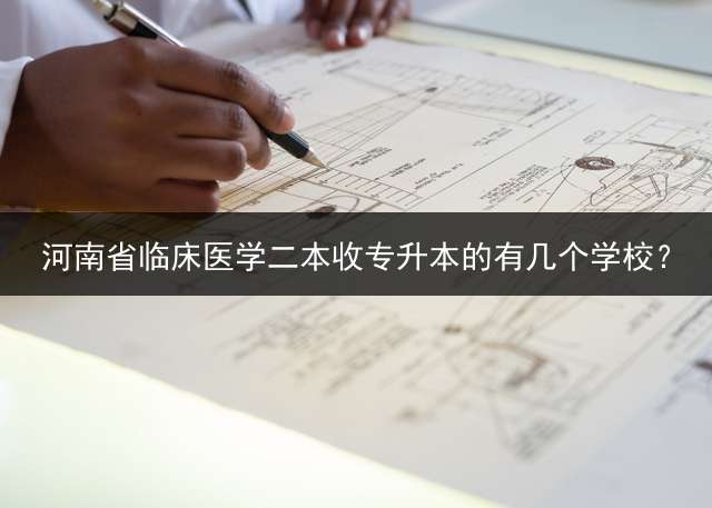 河南省临床医学二本收专升本的有几个学校？
