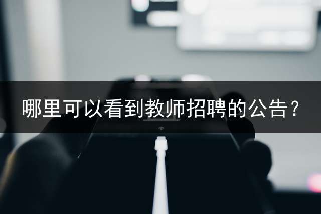 哪里可以看到教师招聘的公告？