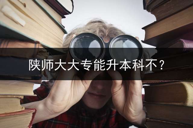 陕师大大专能升本科不？