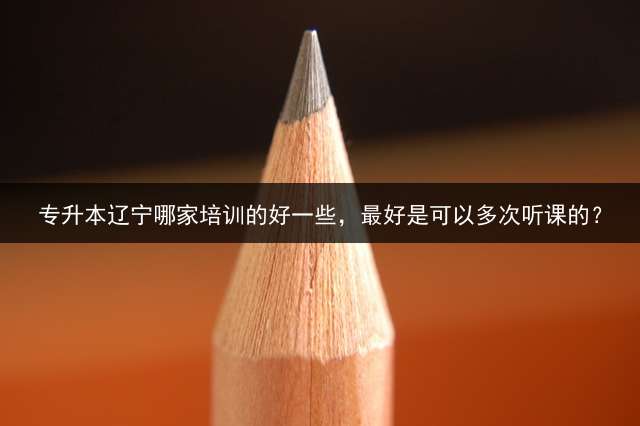 专升本辽宁哪家培训的好一些，最好是可以多次听课的？
