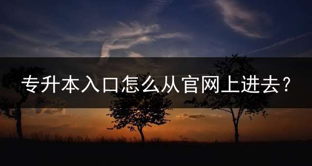 专升本入口怎么从官网上进去？ (小黑课堂收费课程哪里买？)