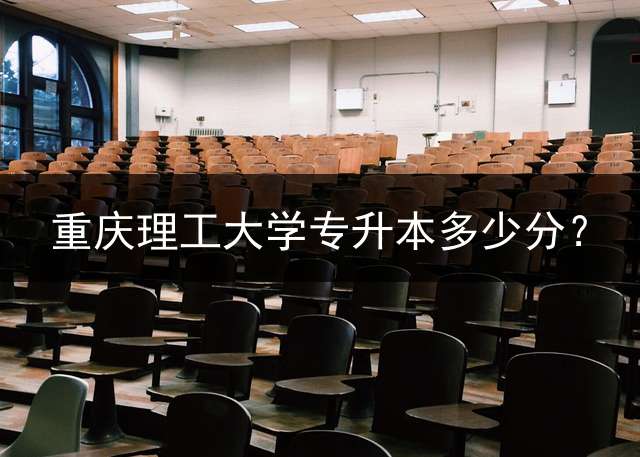 重庆理工大学专升本多少分？