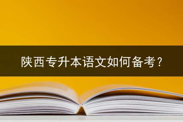陕西专升本语文如何备考？