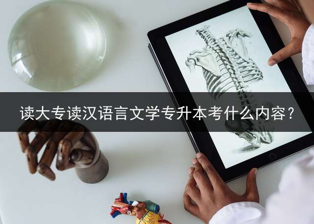 读大专读汉语言文学专升本考什么内容？