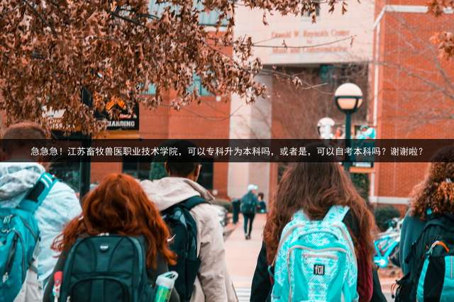 急急急！江苏畜牧兽医职业技术学院，可以专科升为本科吗，或者是，可以自考本科吗？谢谢啦？