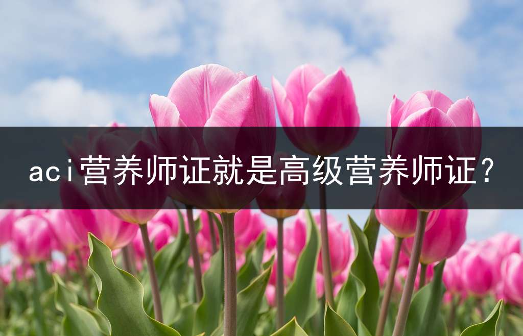 aci营养师证就是高级营养师证？