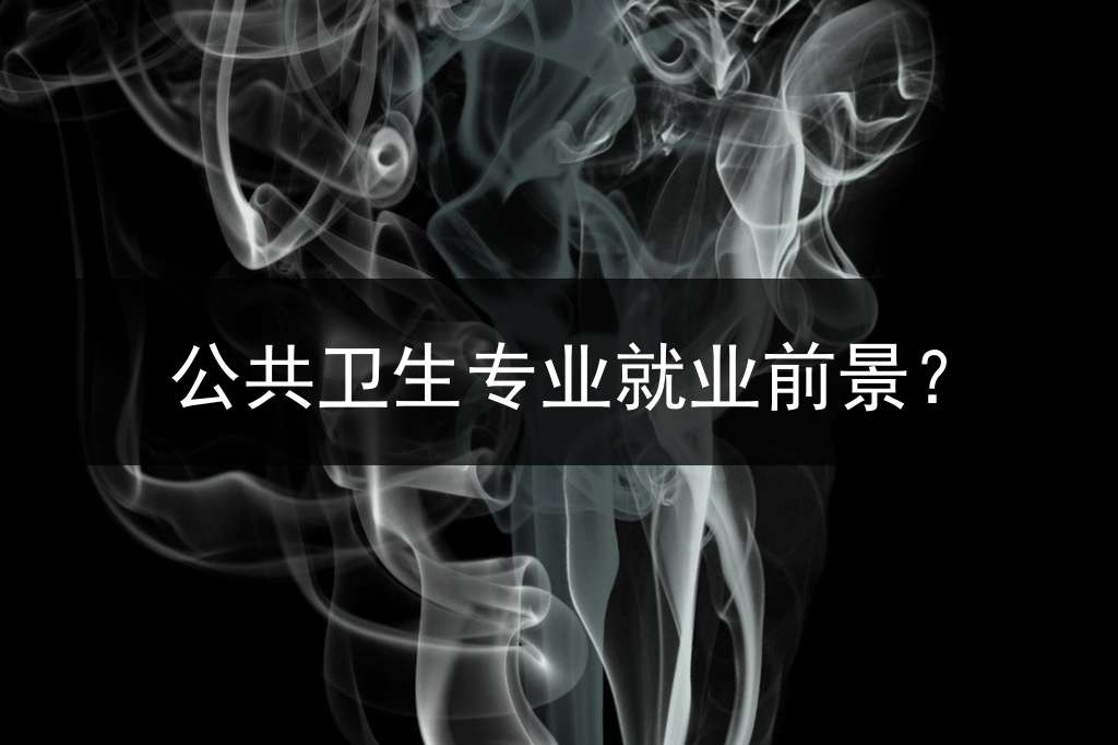 公共卫生专业就业前景？