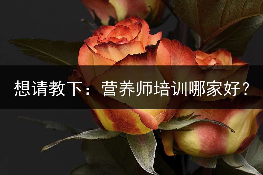 想请教下：营养师培训哪家好？