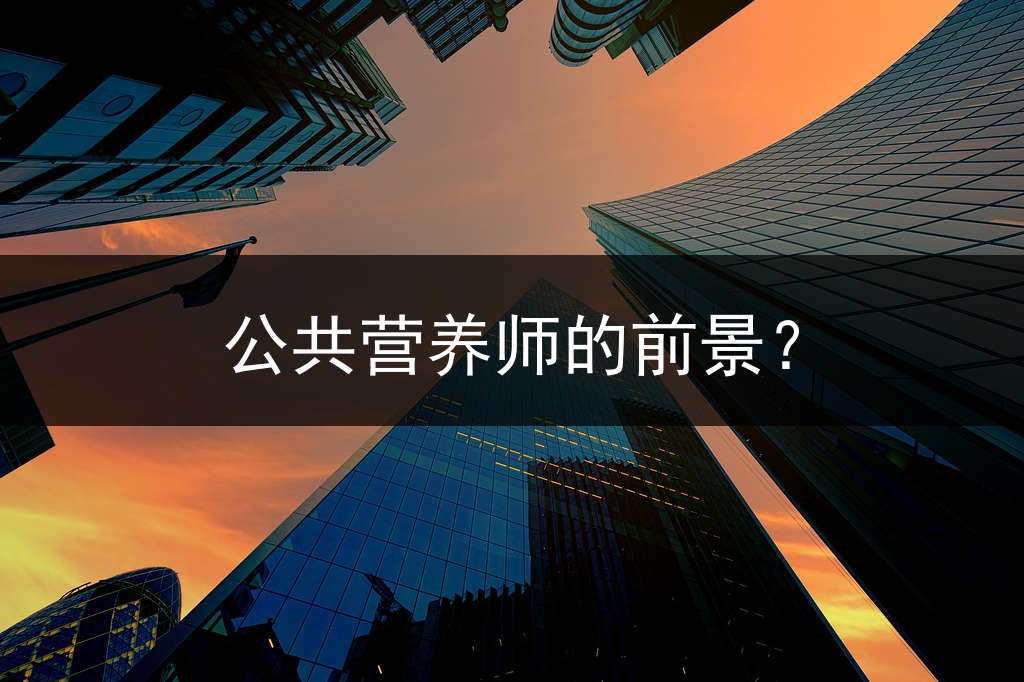 公共营养师的前景？