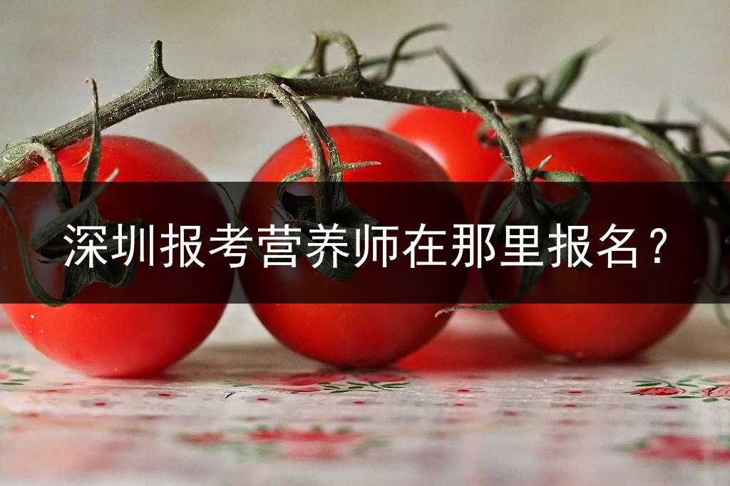 深圳报考营养师在那里报名？
