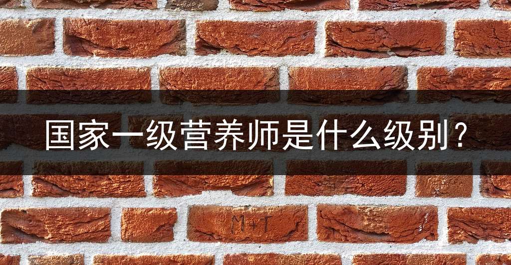 国家一级营养师是什么级别？