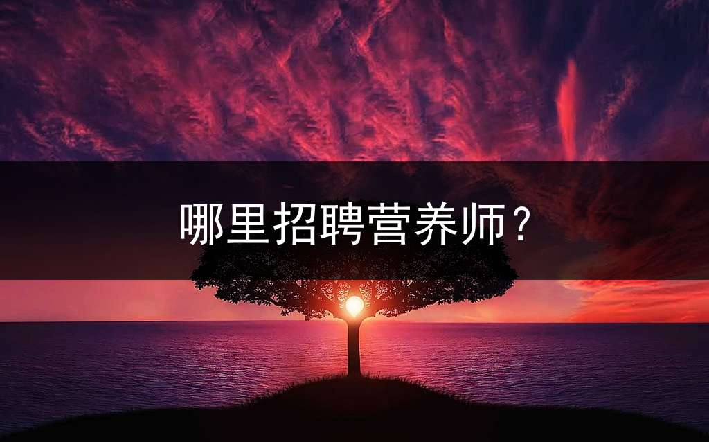 哪里招聘营养师？