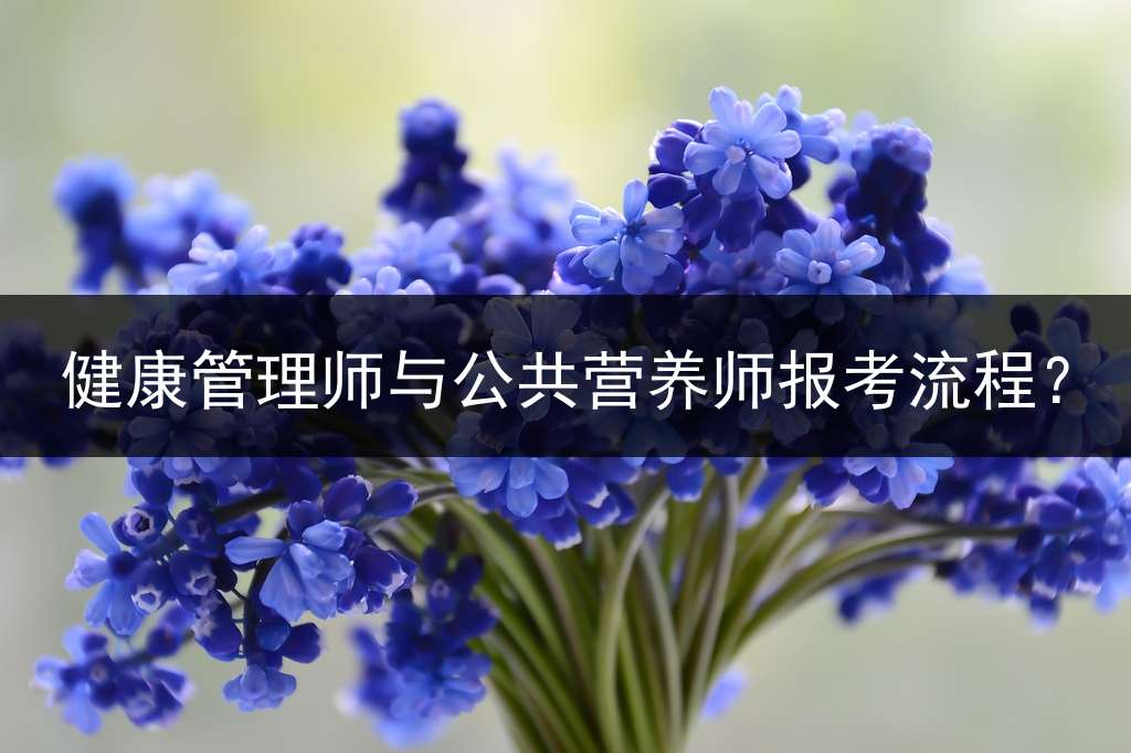 健康管理师与公共营养师报考流程？