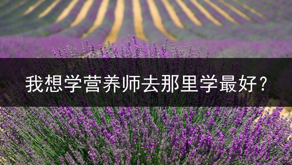 我想学营养师去那里学最好？