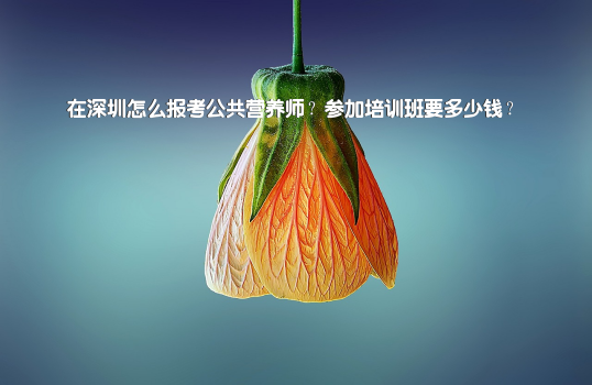在深圳怎么报考公共营养师？参加培训班要多少钱？