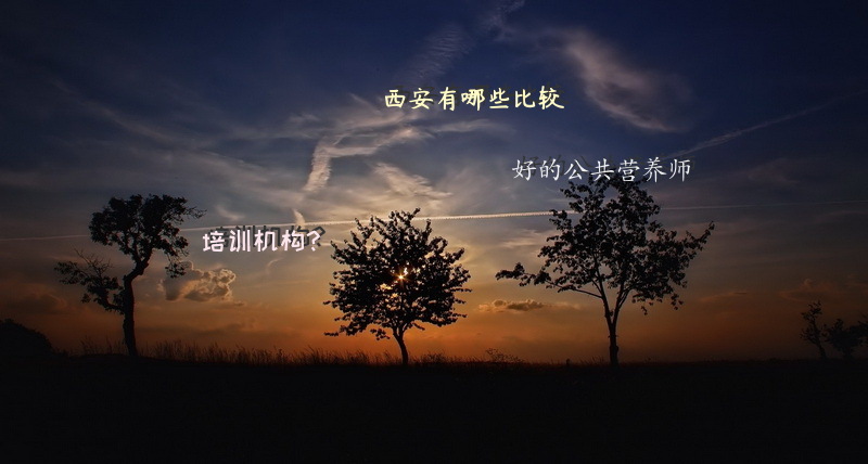 西安有哪些比较好的公共营养师培训机构？