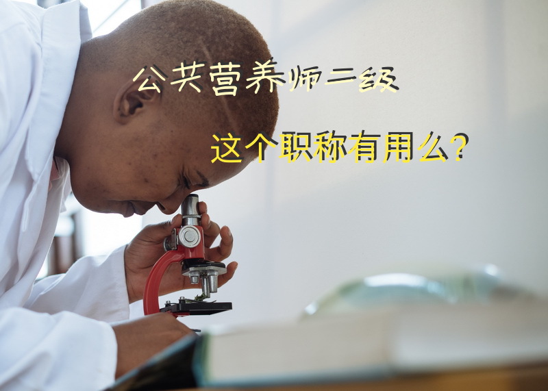 公共营养师二级，这个职称有用么？