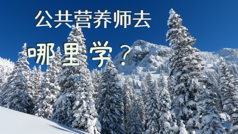 公共营养师去哪里学？
