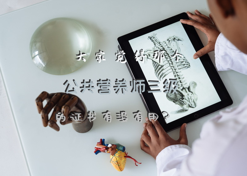 大家觉得那个公共营养师三级的证书有没有用？