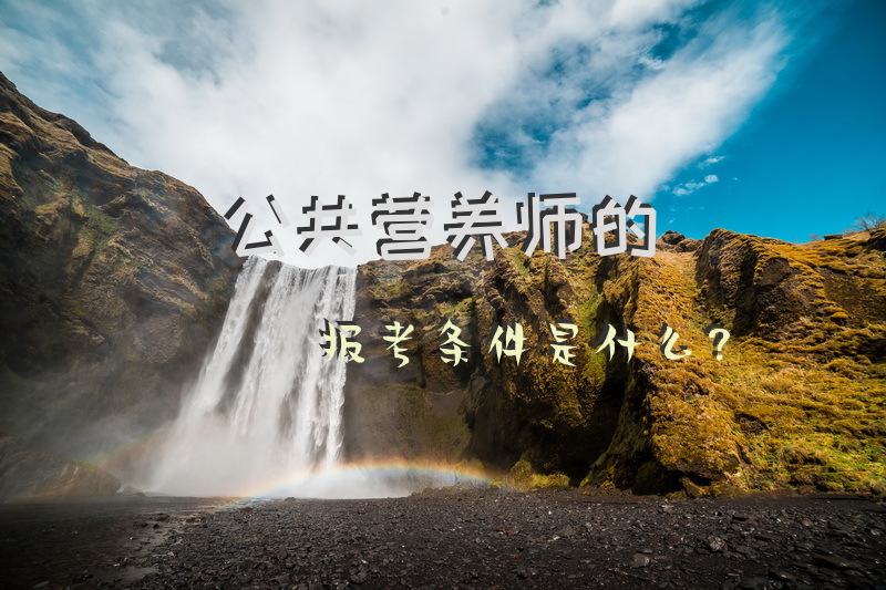 公共营养师的报考条件是什么？