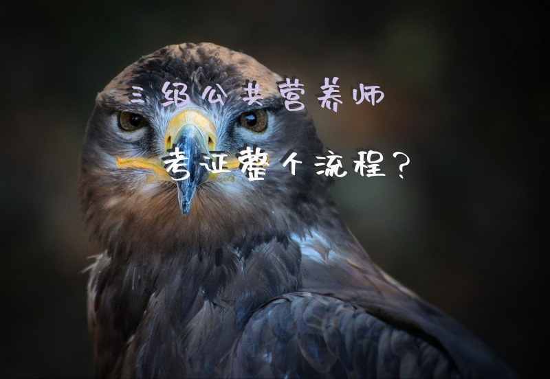 三级公共营养师考证整个流程？