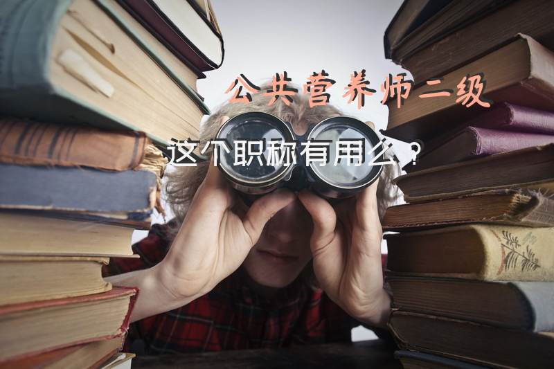 公共营养师二级，这个职称有用么？