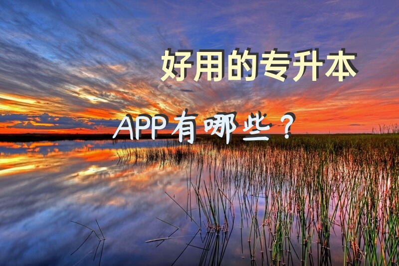 好用的专升本APP有哪些？