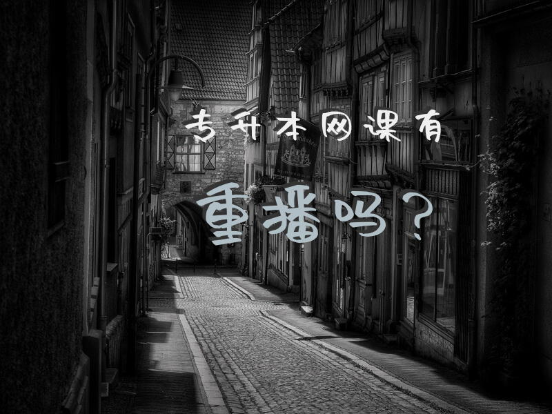 专升本网课有重播吗？