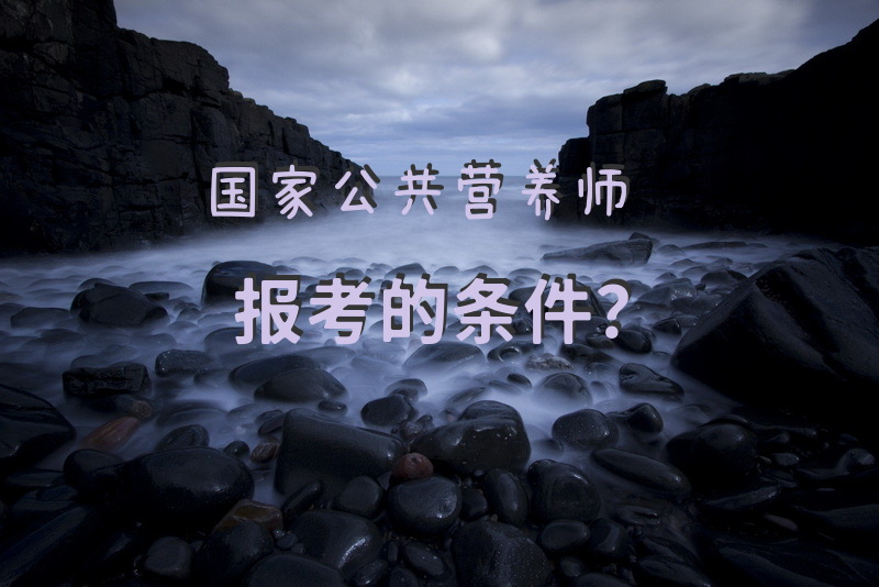 国家公共营养师报考的条件？