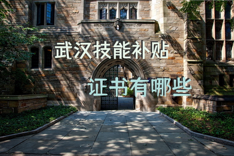 武汉技能补贴证书有哪些？