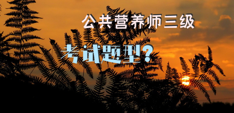公共营养师三级考试题型？