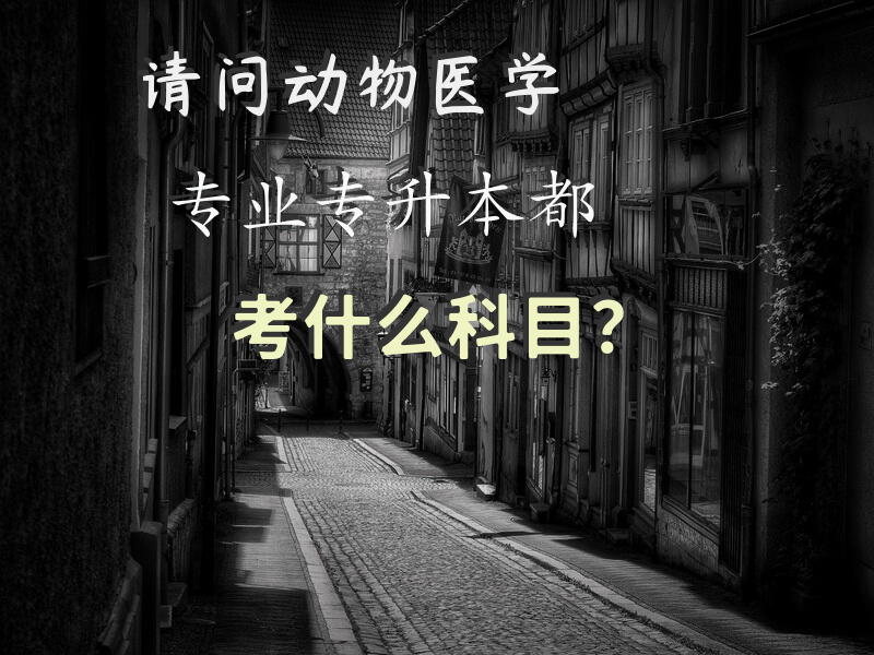 请问动物医学专业专升本都考什么科目？