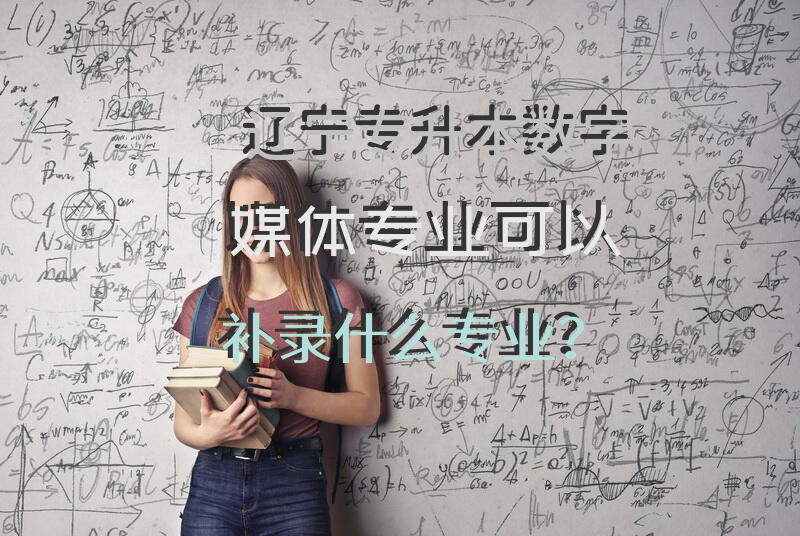 辽宁专升本数字媒体专业，可以补录什么专业？