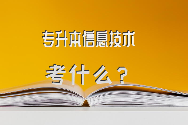 专升本信息技术考什么？