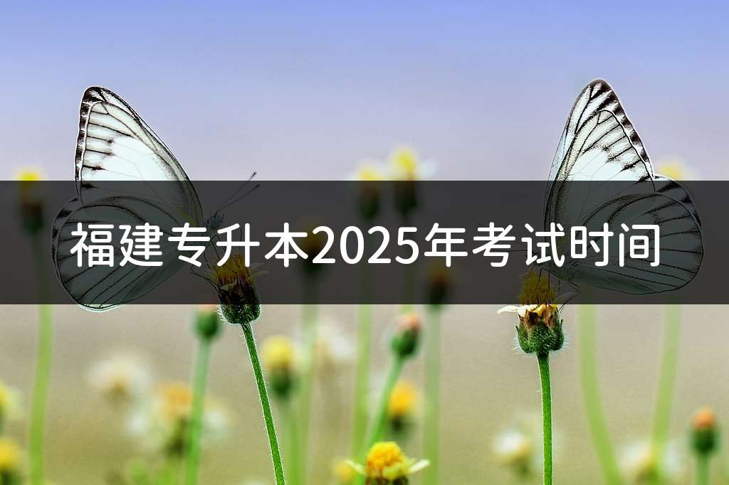 福建专升本2025年考试时间