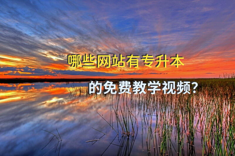 哪些网站有专升本的免费教学视频？