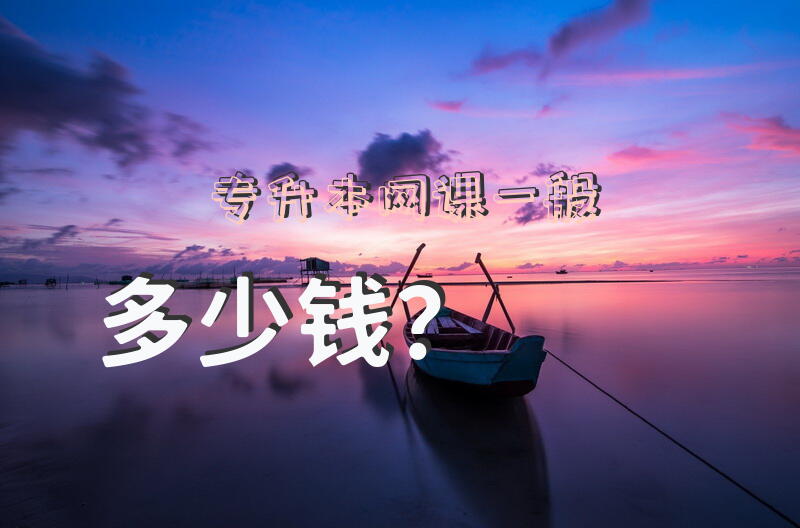 专升本网课一般多少钱？