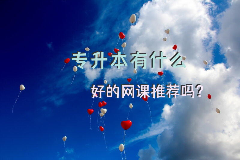 专升本有什么好的网课推荐吗？