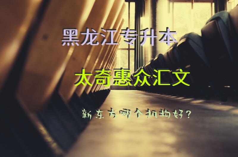 黑龙江专升本太奇，惠众，汇文，新东方哪个机构好？