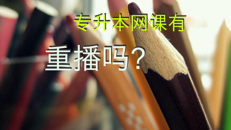 专升本网课有重播吗？