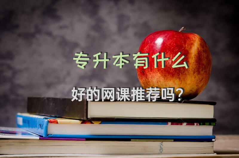 专升本有什么好的网课推荐吗？