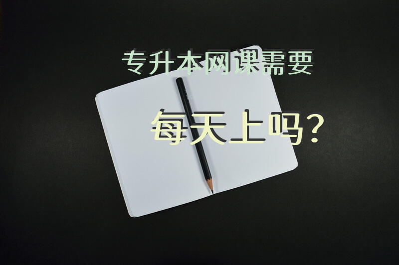 专升本网课需要每天上吗？
