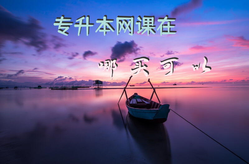 专升本网课在哪买可以