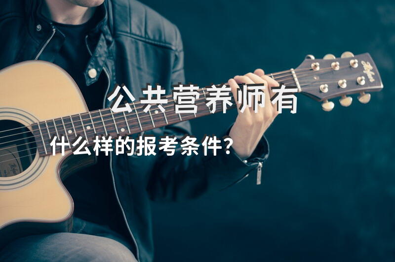 公共营养师有什么样的报考条件？