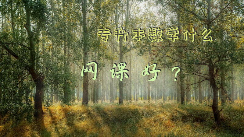 专升本数学什么网课好？数学较差，专业是理科的，听说广泽西大教育专升本的荔老师是押题老师，有谁知道吗？