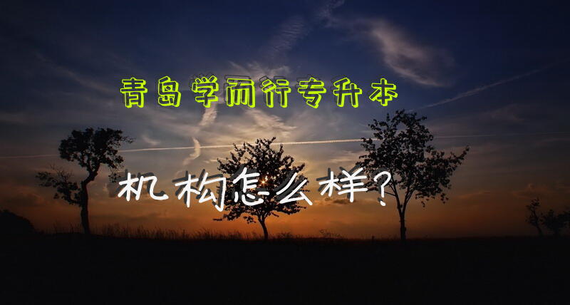 青岛学而行专升本机构怎么样？
