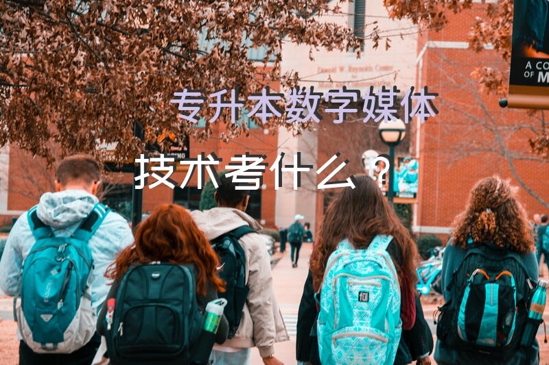 专升本数字媒体技术考什么？