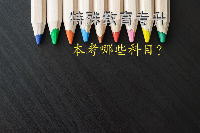 特殊教育专升本考哪些科目？